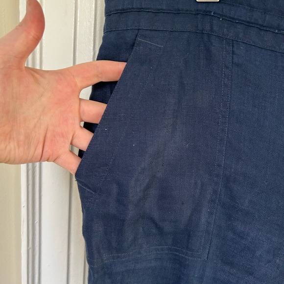 Ralph Lauren women’s navy 100% linen pants - Picture 3 of 15